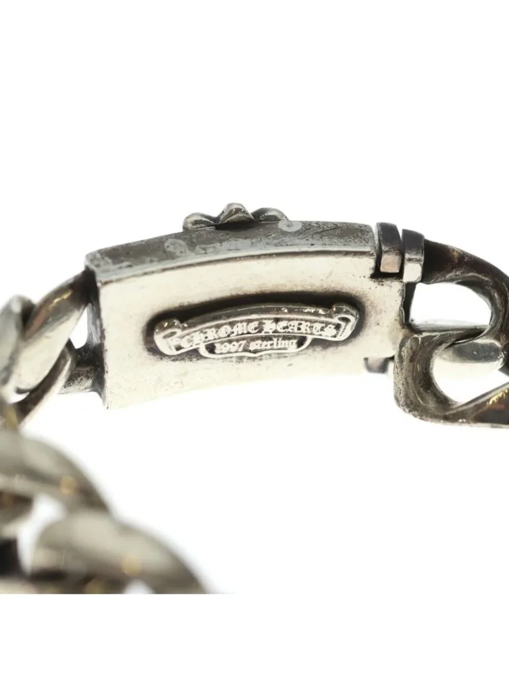 Chrome Hearts ID Box Keeper Classic Link Box ID Bracelet Silver